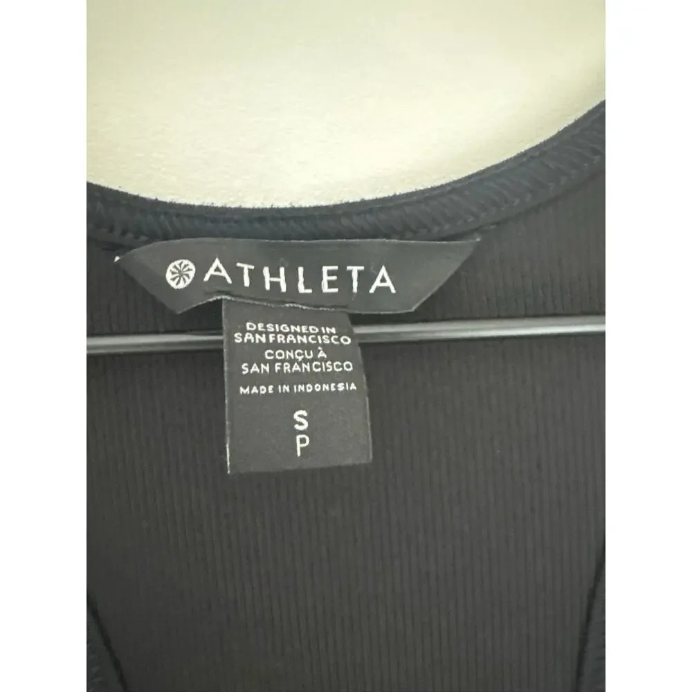 Athleta Baja Linen Racerback Casual Travel Lightweight Maxi Dress - Black S - Picture 4 of 7